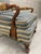 Cornflower Blue Vintage Open Arm Host/Library Chair For Sale - Image 8 of 12