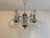 Metal Vintage Space Age Sputnik Chandelier in Chrome-Plated Metal, Wooden Accents and Clear Ribbed Glass Shades by Emi Poljčane, Yugoslav, 1970s For Sale - Image 7 of 18