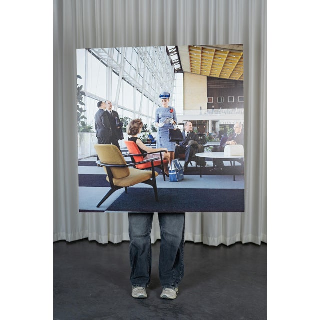 Photo on Sabena Vintage panel edited for an exhibition. This item is in excellent condition. Dimensions Height 115 cm...