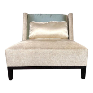 Christian Liaigre for Holly Hunt Latin Lounge Chair, Dupioni Silk, France, 2010