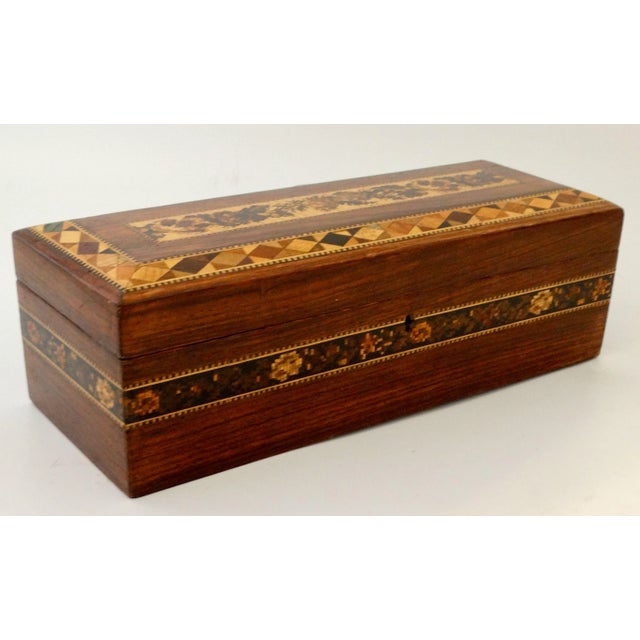 Antique English Micro Mosaic Tunbridge Box For Sale - Image 4 of 11