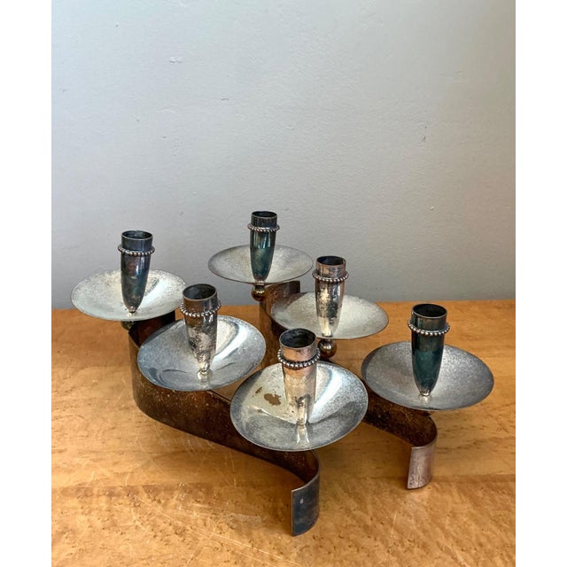 Vintage Carole Stupell for Royal Hickman Silverplate Candlesticks - A Pair For Sale In West Palm - Image 6 of 18
