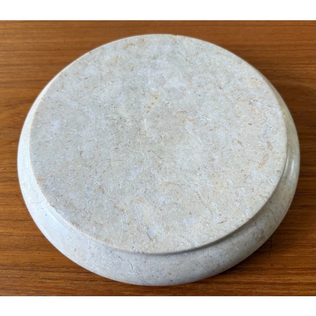 Stone Large Round Polished Terrazzo Bowl or Catch All For Sale - Image 7 of 8
