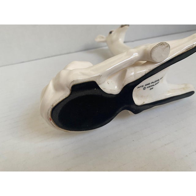 1970s Vintage Fitz and Floyd White Ceramic Giraffe Sculpture For Sale - Image 11 of 12