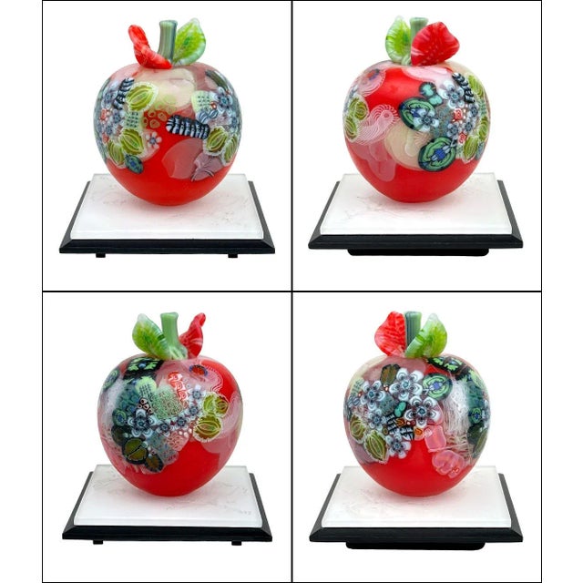 Fabulous piece of glass art by well known craftsman Richard Ritter. This piece is dated 2010. Attractive and very...