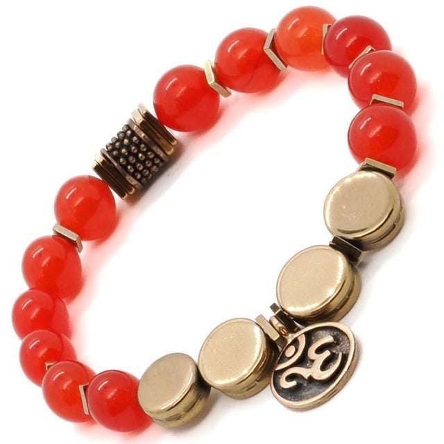 Carnelian Yoga Bracelet For Sale - Image 4 of 9