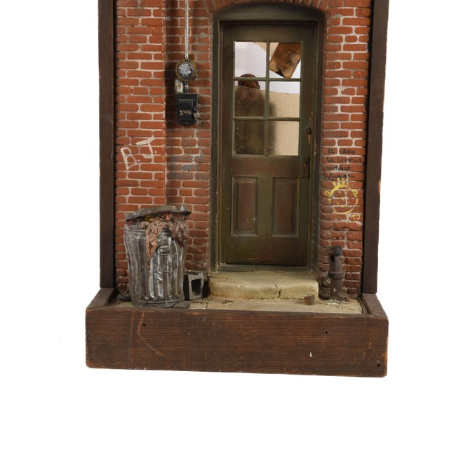 Michael Garman Cityscape “Joe’s Bar and Grill” Sculpture, Urban Street Scene, Late 20th Century For Sale In Greensboro - Image 6 of 8