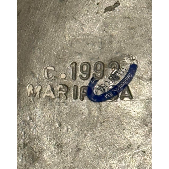 Silver 1992 Mariposa Brillante Arthur Court Style Aluminum Pear Dish For Sale - Image 8 of 8