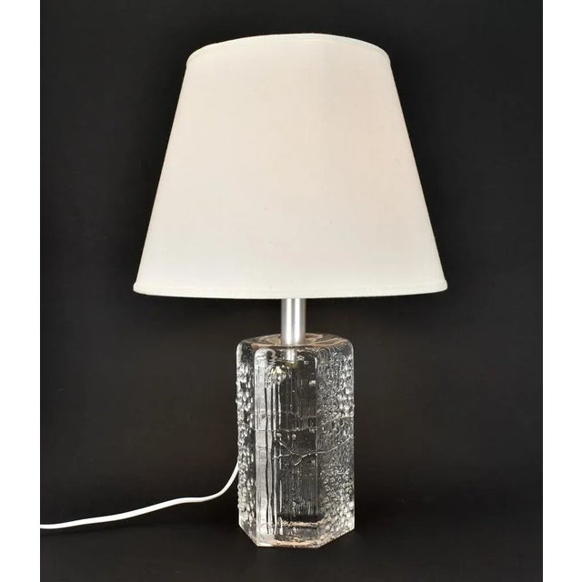 Crystal Structure Table Lamp by Willem Heesen for Royal Leerdam, 1967 For Sale - Image 4 of 13