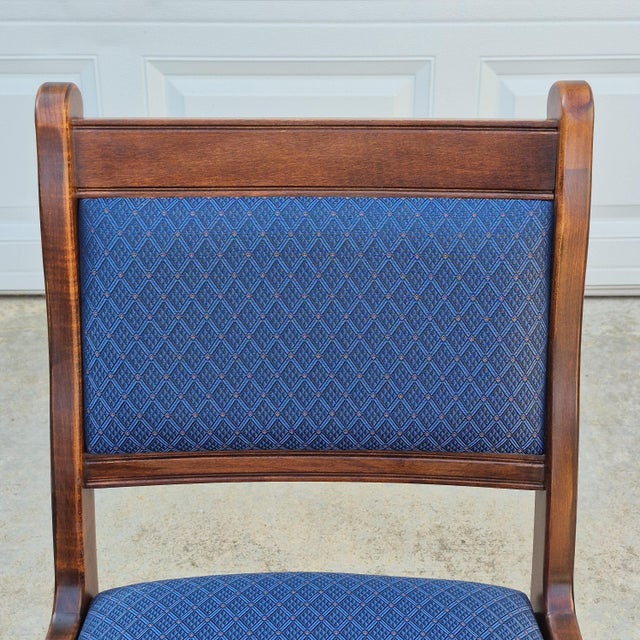 Wood 2018 Duncan Phyfe Style Mahogany Dining Side Chairs W/ Saber Legs Regency Sheraton, Set of 8 For Sale - Image 7 of 15