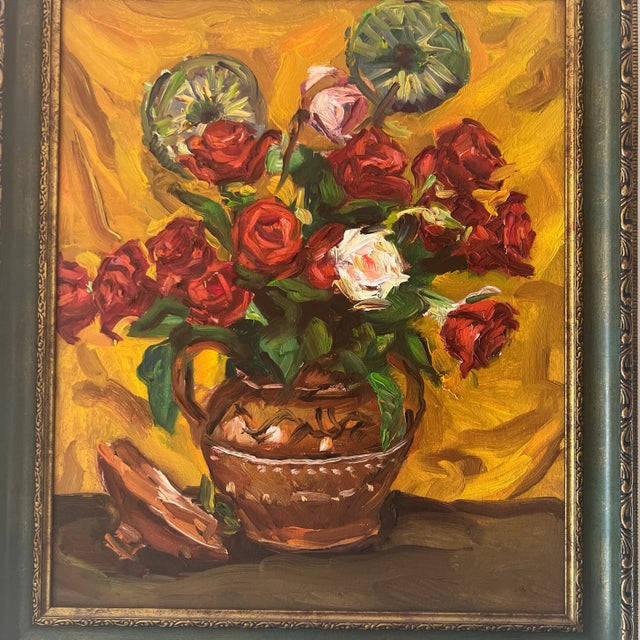 Oil on canvas Still life made by Moldovan Romanian artist Liviu Hancu in 2006