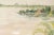Modern Evelyne Luez, Landscape Composition, Watercolor on Paper, Framed For Sale - Image 3 of 8