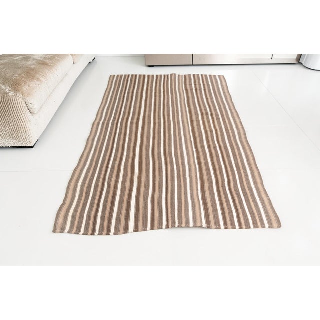 Black Ethnic Vintage Kilim Rug For Sale - Image 8 of 10