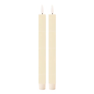 FIA Wick Ivory Taper Candle (Set of 2) For Sale