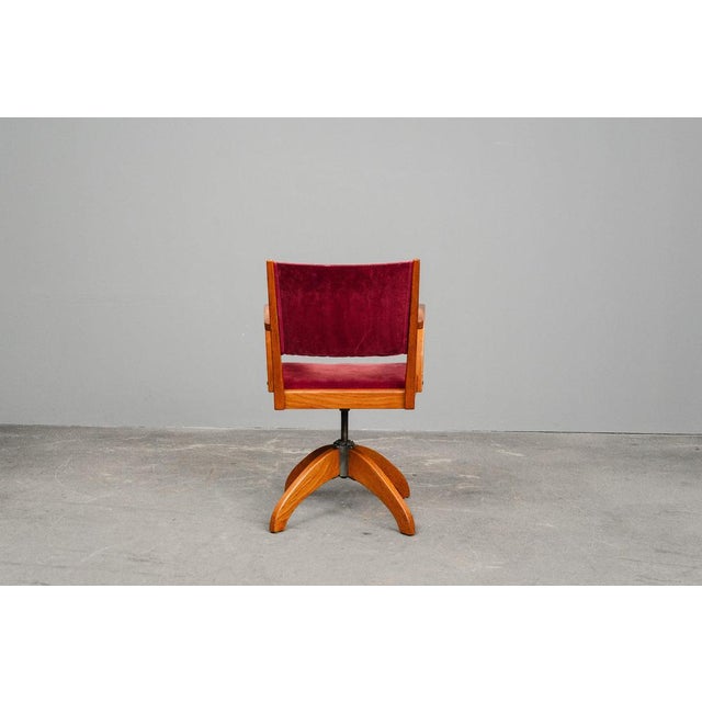 Mid-Century Swivel Desk Chair For Sale - Image 4 of 18