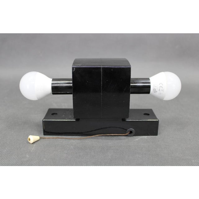 Mid-Century Modern Wall Light in Bakelite and Glass, 1960s For Sale - Image 9 of 12