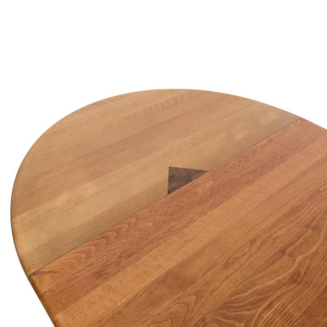 Vintage French Dining Table in Beech by Søren Nissen & Ebbe Gehl, 1980 For Sale - Image 10 of 12