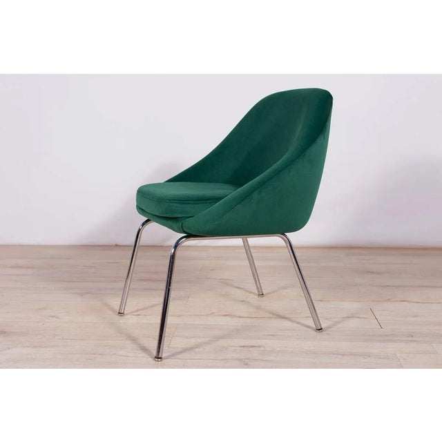 Set of Small Chrome and Fabric Armchairs, 1960s For Sale - Image 10 of 17