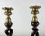 1920's Pair of Barley Twist Candle Holders With Brass Tops For Sale - Image 9 of 12