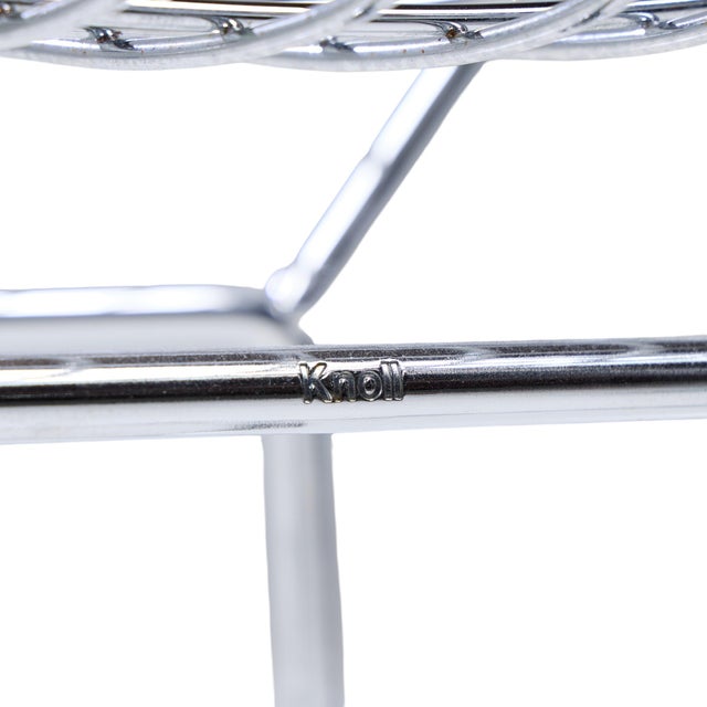 Harry Bertoia for Knoll Mid Century Chrome Counter Stools - Pair For Sale - Image 12 of 13