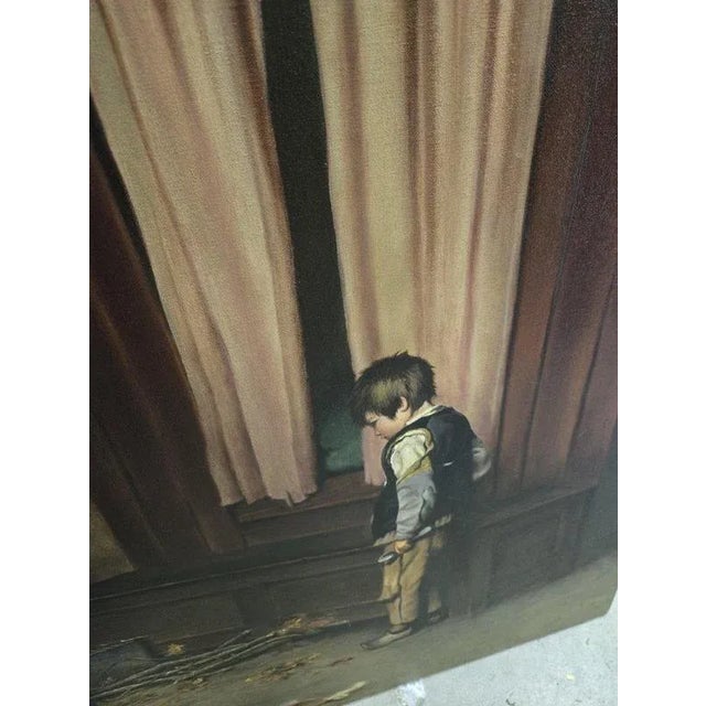 After Narcisse Chaillou, La Remontrance, Large Oil on Canvas For Sale - Image 5 of 6