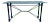 Mid-Century Modern Rectangular Wrought Iron & Glass Console Sofa Table For Sale