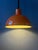 Orange Enamel Pendant Lamp by Joe Hammerborg for Fog & Morup For Sale - Image 5 of 13
