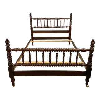 Vintage Full Size Jenny Lind Spindle or Spool Bed For Sale