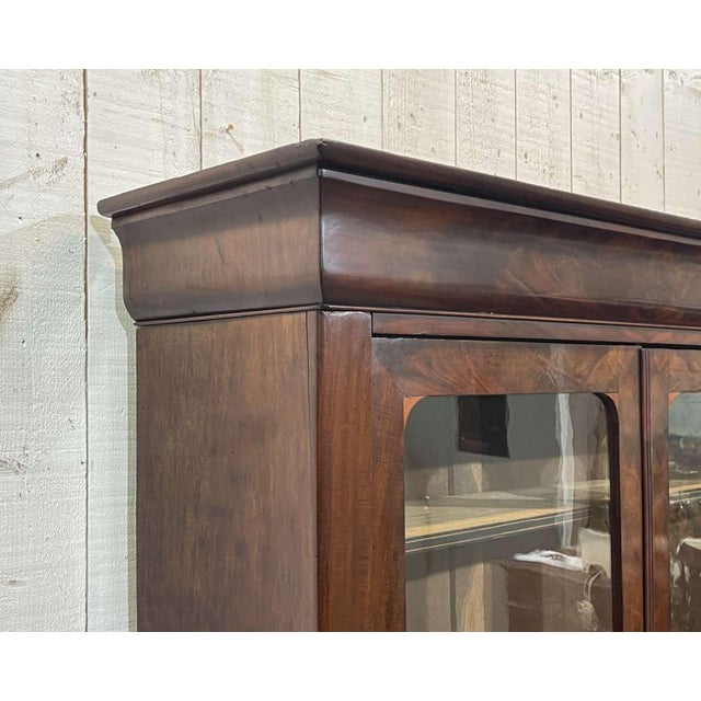 Wood Louis Philippe Mahogany Bookcase, 1800s For Sale - Image 7 of 18