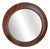 Large Handcrafted Convex Mirror in Wood from Rampel Designs, 1990s For Sale
