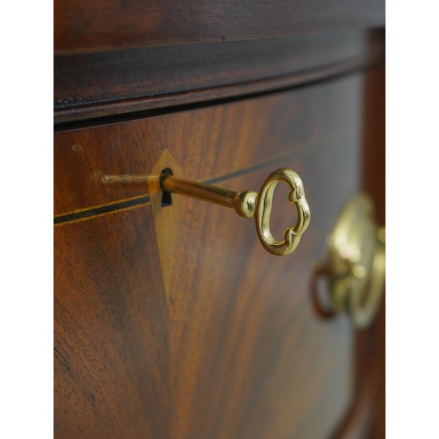 Wood Hickory Chair Federal Inlaid Mahogany Sideboard For Sale - Image 7 of 18