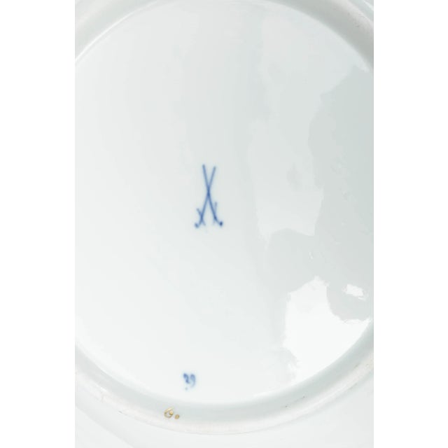 Ceramic Antique Meissen Gold Gild Fruit Porcelain Centerpiece Serving Bowl Cabinet Plate For Sale - Image 7 of 8