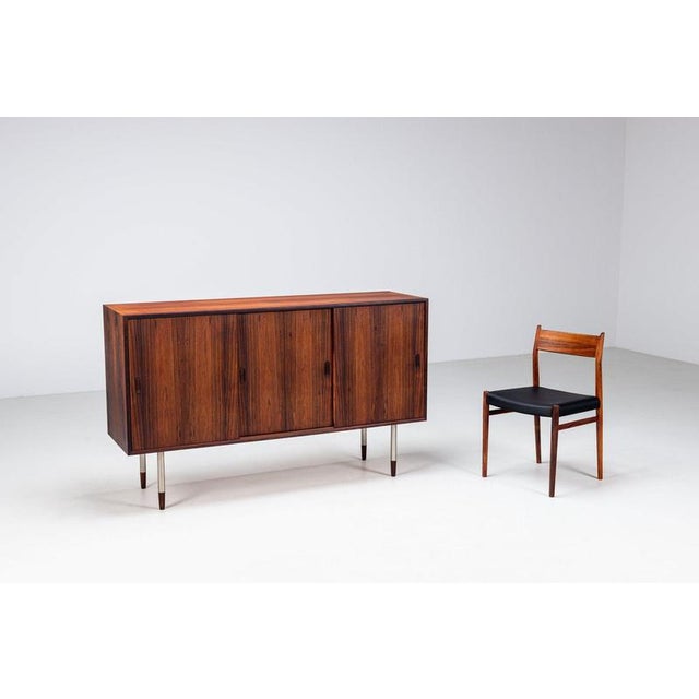 Rosewood Sideboard with Metal Legs, Denmark, 1960 For Sale - Image 9 of 18