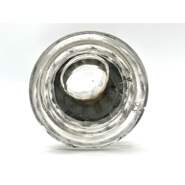 Vintage Art Deco Pressed Glass Vase by Pierre Davesn, 1930s For Sale - Image 15 of 16