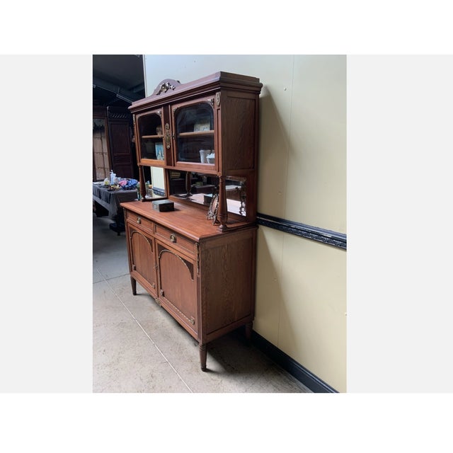 Antique Art Nouveau Bronze-Plated Buffet, 1910 For Sale - Image 6 of 11