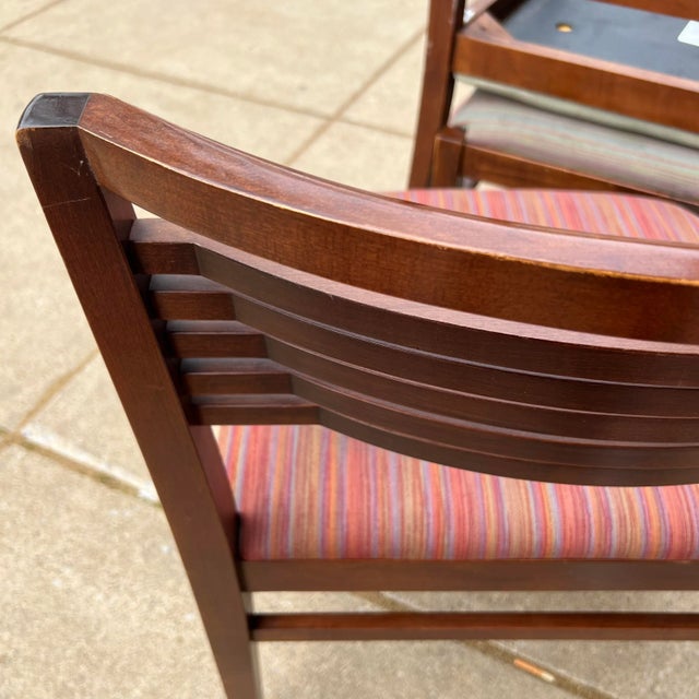 Brown 1990s Joseph and Linda Ricchio for Knoll Studio Dining Chairs Set of 6 For Sale - Image 8 of 13