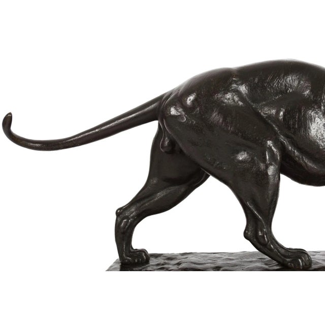 French Antique Bronze Sculpture of Tiger Carrying Gazelle by Paul-Édouard Delabrierre For Sale - Image 9 of 12