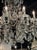Metal Italian Beaded Crystal and Amethyst Flower Chandelier For Sale - Image 7 of 11