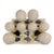 Pair of Murano Grey Ball Cloud Sconces For Sale