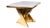Contemporary Waterfall Marble Top Dining Table in Gold For Sale - Image 3 of 7