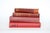 Contemporary Decorative Red Book Set for Library Decor For Sale - Image 3 of 7