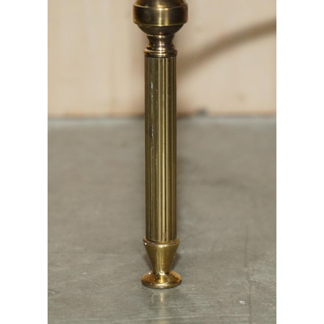 Mid-Century Glass & Brass Side or End Tables from Maison Jansen Paris, 1950s, Set of 2 For Sale - Image 6 of 18