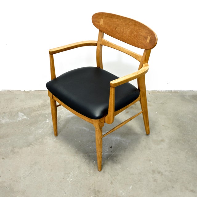 1950s Lane “Acclaim” Walnut & Ash Armchair For Sale - Image 5 of 13