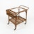 1960s Mid-Century Bamboo, Rattan and Glass Serving Bar Cart in the style of Franco Albini, Italy, 1960s For Sale - Image 5 of 18