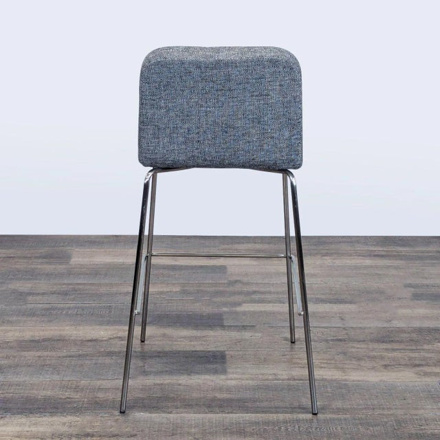 2010s Cb2 Charlie Grey Bar Stool For Sale - Image 5 of 8