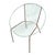 Metal Mid 20th Century Iron and Rubber Cord Loop Outdoor/Patio Chair by Salterini, Pair, Attributed For Sale - Image 7 of 7
