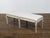 Mid 20th Century Italian Midcentury Painted Bench with Silver Foliage Carved Legs and Upholstery For Sale - Image 5 of 11