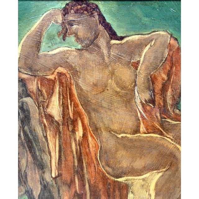 Henri Burkhard (American, 1892–1956) — Nude, Oil on Masonite For Sale - Image 10 of 15