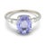Contemporary Mid 20th Century Gia 3.05 Carat No Heat Purple Sapphire Diamond Ring, Size 7 For Sale - Image 3 of 7