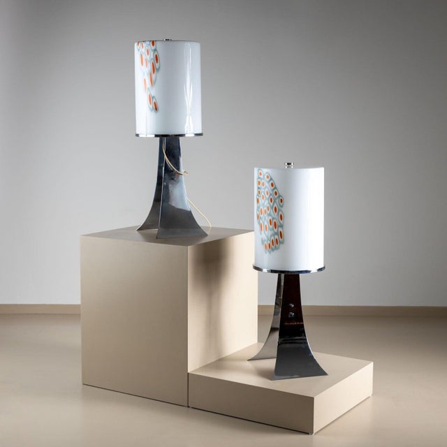 Alfredo Barbini Pair of Table Lamps by Alfredo Barbini, Italy 1960s For Sale - Image 4 of 18